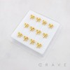 DAINTY COQUETTE BOW PIERCING 316L SURGICAL STEEL L-SHAPE NOSE BOX